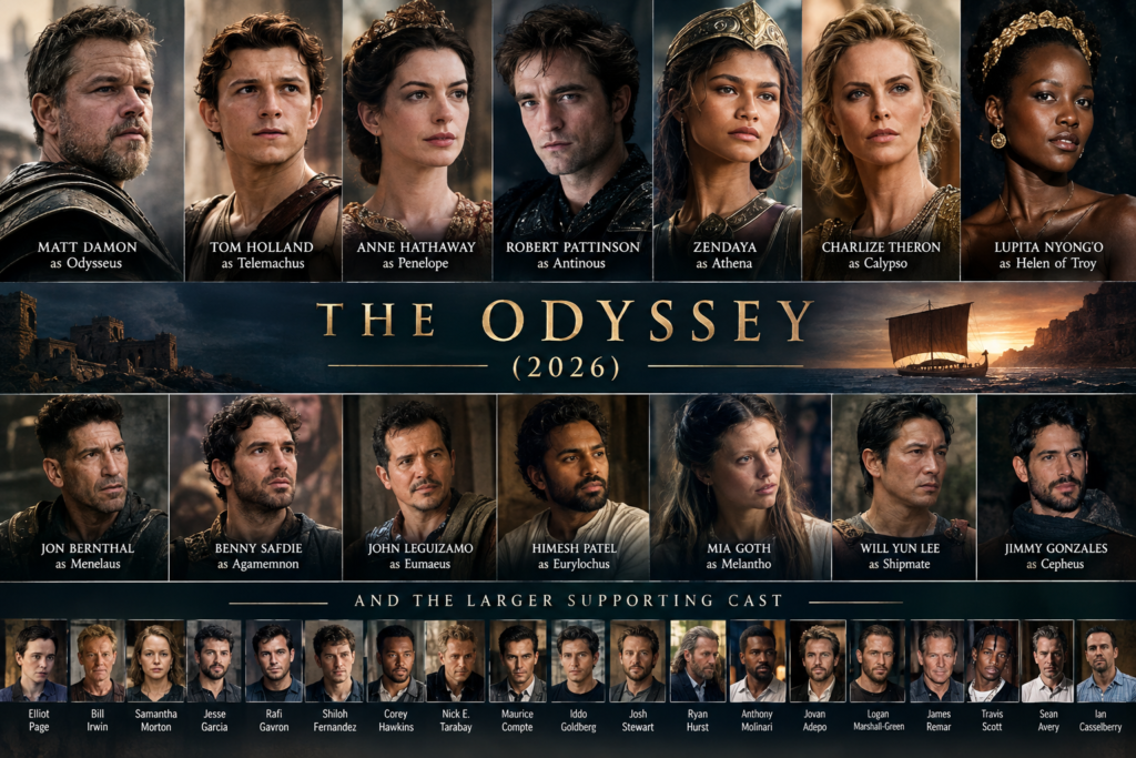 Cast of The Odyssey 2026